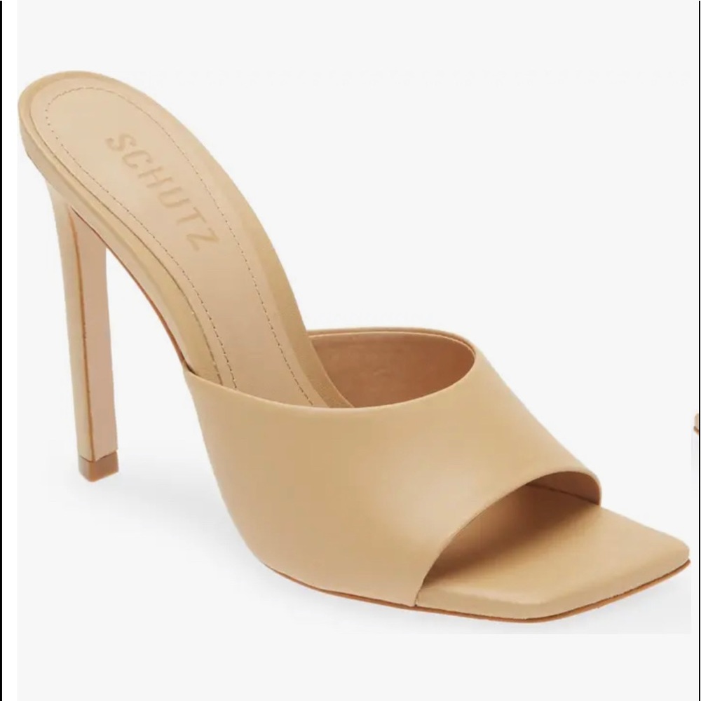 Schutz Kate Nappa Leather Mule